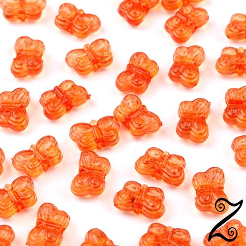 Motýlci, oranžová, 5x9 mm (25ks)