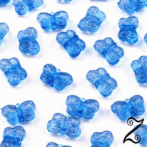Motýlci, modrá královská, 5x9 mm (25ks)