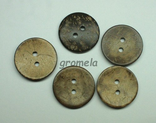 Knoflík kokosový oboustranný 30 mm (2ks)