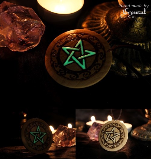 ...amulet "Keltský pentagram" - svietiaci v tme — foto 1