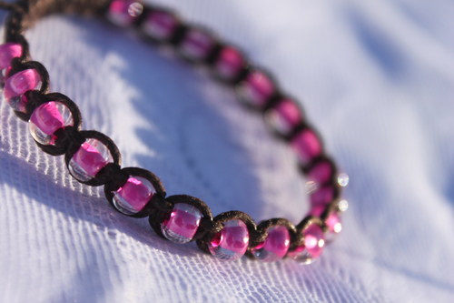 Náramek macramé/shamballa — foto 1