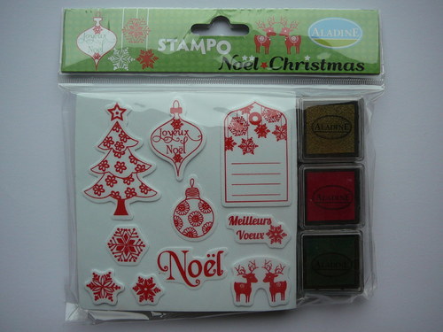 Razítka Noel Christmas 5-6 cm, 3 barvy