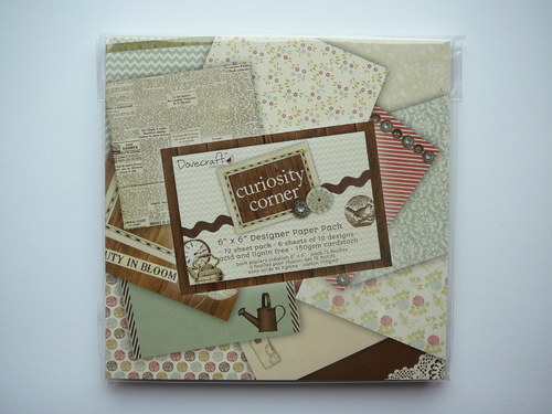Papíry Curiosity Corner 15,2x15,2 cm 24ks