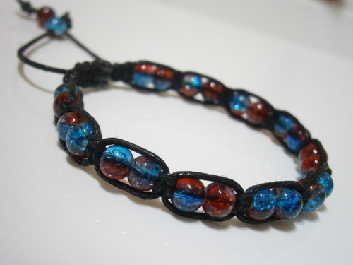 Náramek Shamballa (makramé)
