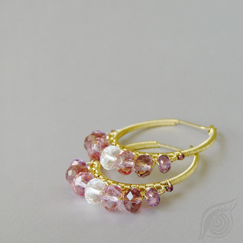 Simple fialky (naušnice) — foto 1