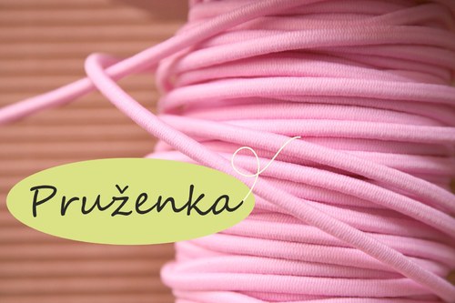Pruženka kulatá *Ø2 mm*2metry* světle růžová — foto 1