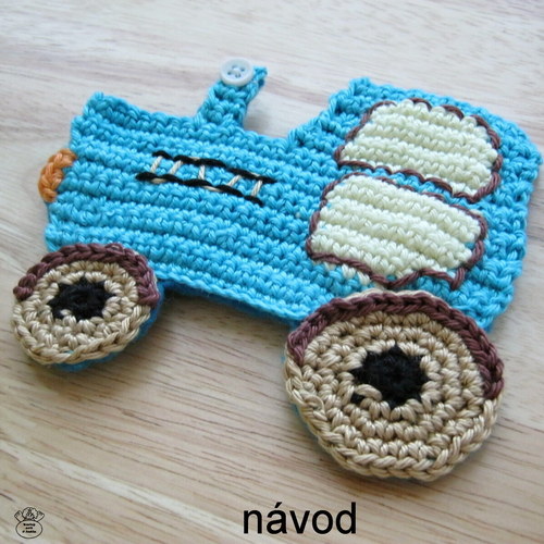Traktůrek_návod na háčkovanou aplikaci