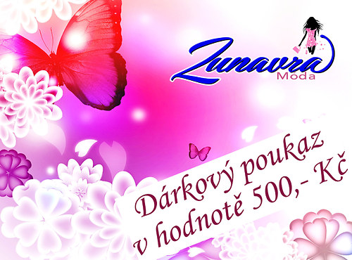 Nákupní poukaz 500 Kč u prodejce Zunavra MÓDA