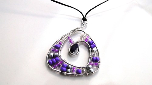 Purple heart - drátovaný set — foto 1