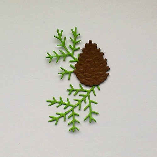 Výsek - Borovicová šiška a větvičky (mini)