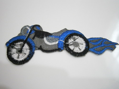Nažehlovačka Motorka - modrá