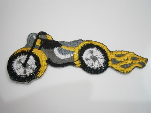 Nažehlovačka Motorka - žlutá