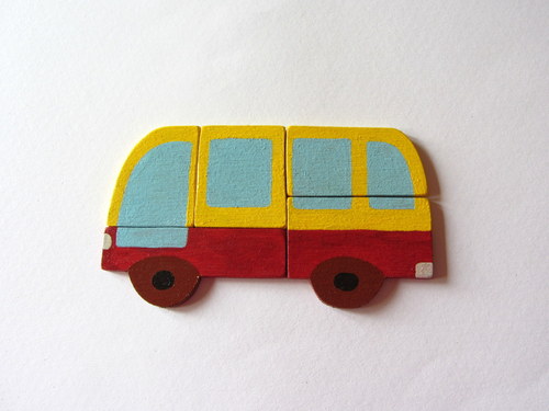 Autobus-skládačka s magnety — foto 1