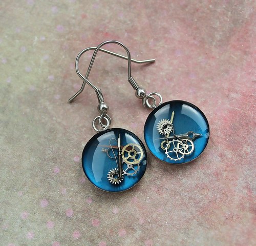 Earings /petrol/ — foto 1