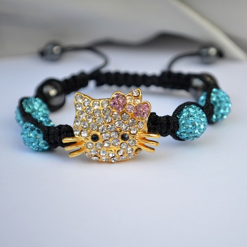 Shamballa náramek Hello Kitty — foto 1