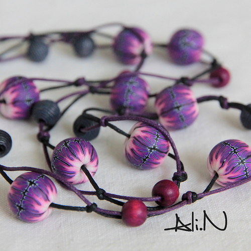 Náhrdelník Purple roots — foto 1