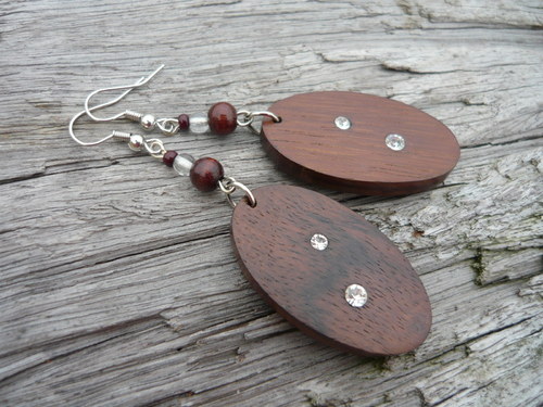 Náušnice Elegant Wood — foto 1