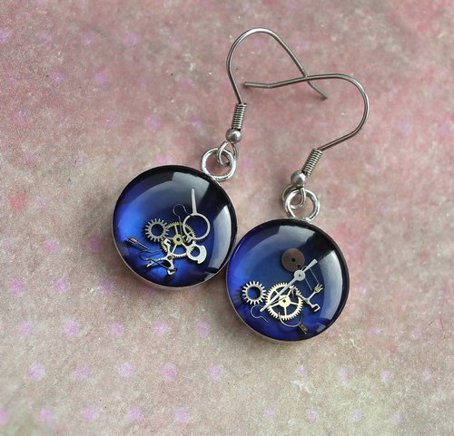 Earings /dark-blue/ — foto 1