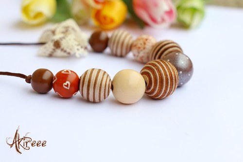 Romantic collection - Coffee Love - náhrdelník — foto 1