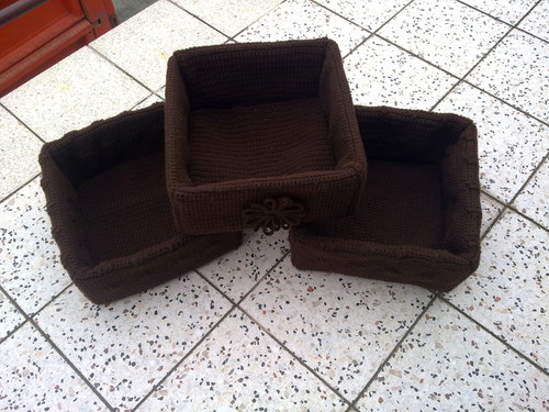 Háčkované krabice — foto 1