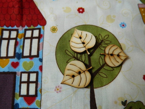 Knoflík lísteček 3,5 cm