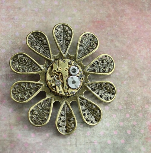 Flower brooch — foto 1