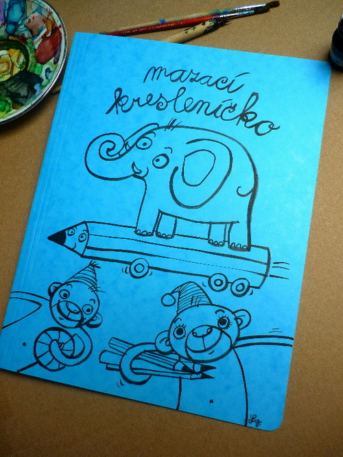 Mazací kresleníčko - světle modré — foto 1