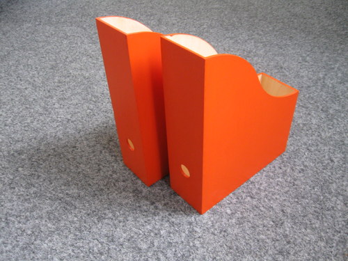 Dřevěný pořadač/šanon - oranžový