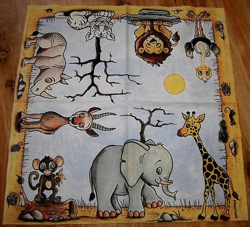 DE 069 - ubrousek 33x33 - zoo mix