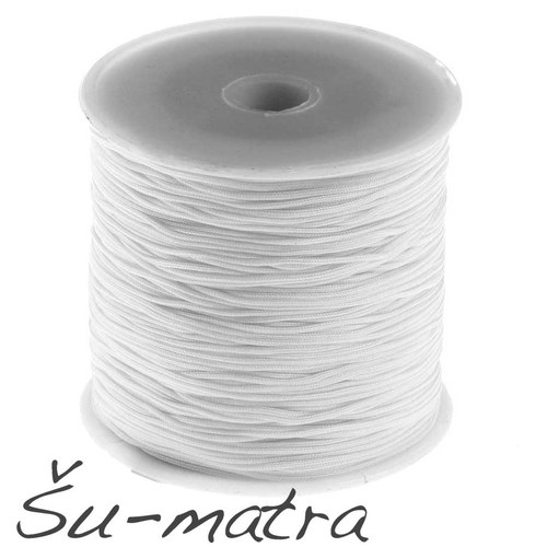Nylonová šňůrka bílá, 1 mm (5 m)