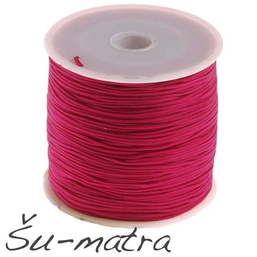 Nylonová šňůrka purpurová, 1 mm (5 m)