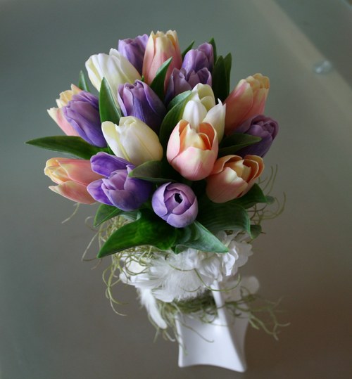 Váza s tulipány - na přání — foto 1