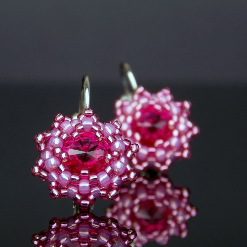 Něžné Fuchsie - Swarovski... — foto 1