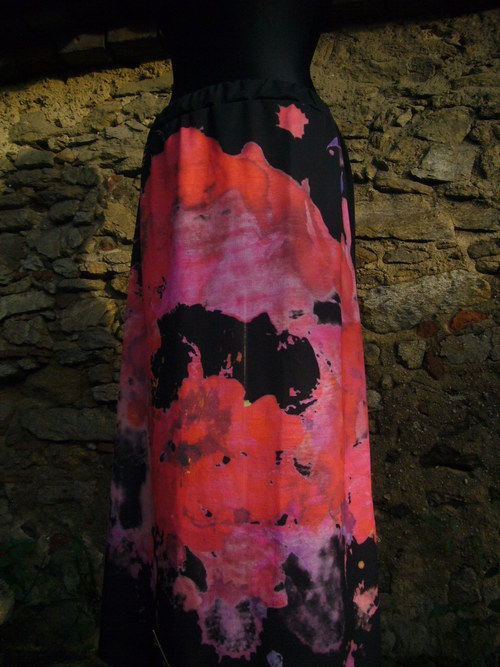 Lávová květina - maxi sukně — foto 1