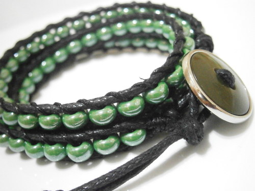 Zelený náramek (Wrap Bracelet) — foto 1