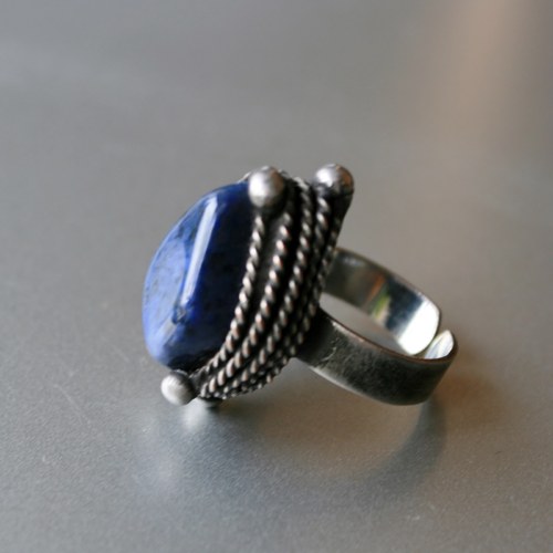 Prsten - lapis lazuli — foto 1