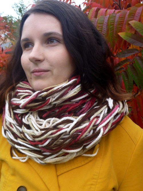 Tunelová šála - barevná I — foto 1
