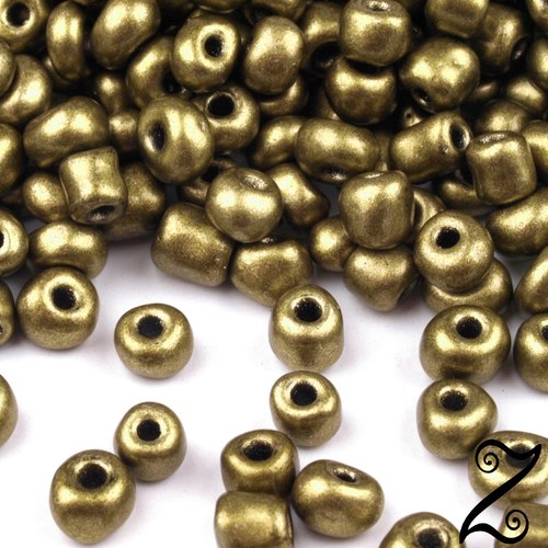 Rokajl, perleť, khaki, 4mm, 50g