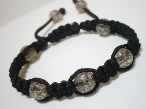 Pánský Shamballa náramek (makramé/macramé)