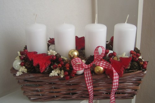 Adventní podlouhlý košík — foto 1