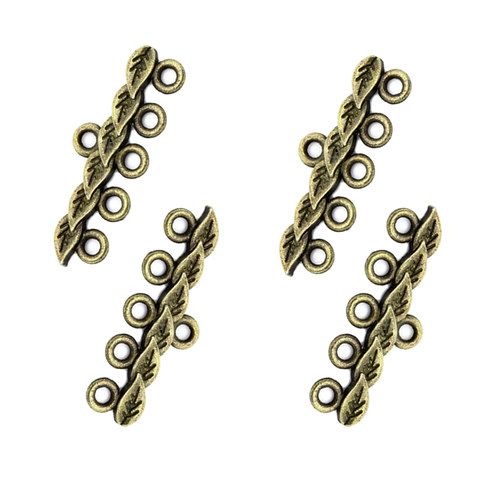 Ramínko lístečkové bronz 28mm, 2ks