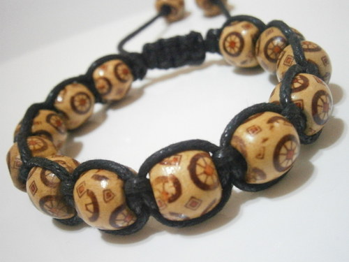 Pánský Shamballa náramek (macramé) — foto 1