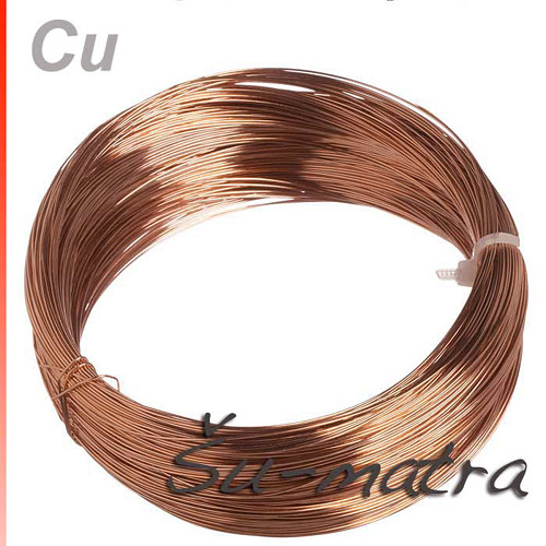 Měděný drát surový, 0,6 mm (50 m)