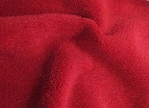 Metráž flanel fleece, wellsoft - červený