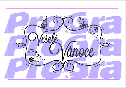 Vánoční razítko dřevěné - Veselé Vánoce