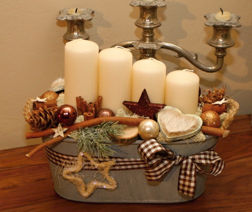Adventní svícen přírodní — foto 1
