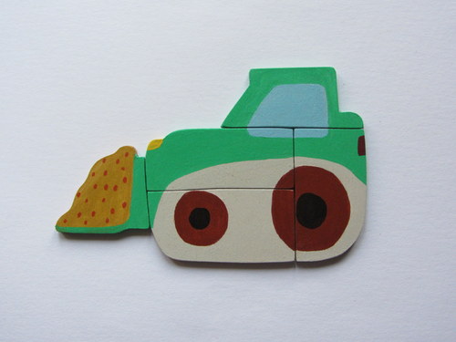 Buldozer-skládačka s magnetem — foto 1