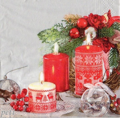 Ubrousek vánoční svíce — foto 1
