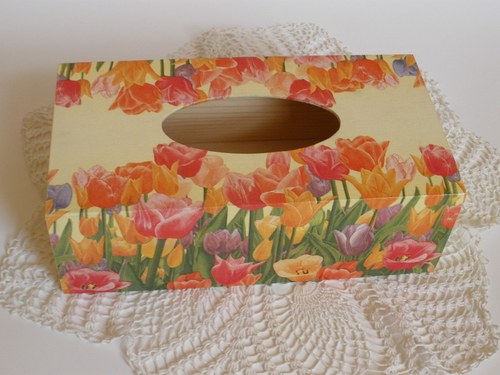 Krabičky na kapesníky tulipán — foto 1