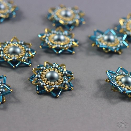 Vánoční ozdoby modro-zlaté — foto 1